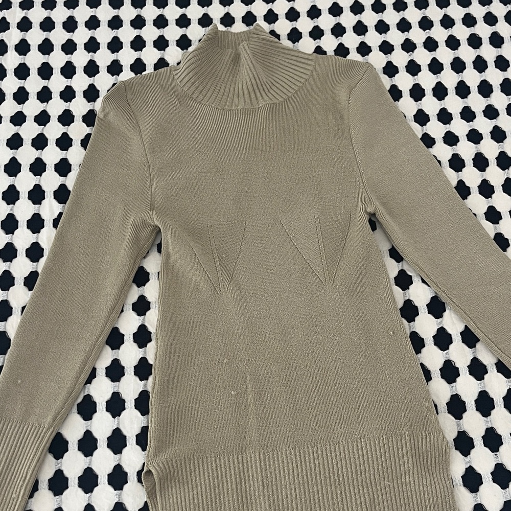 Free People Taupe Turtleneck Sweater